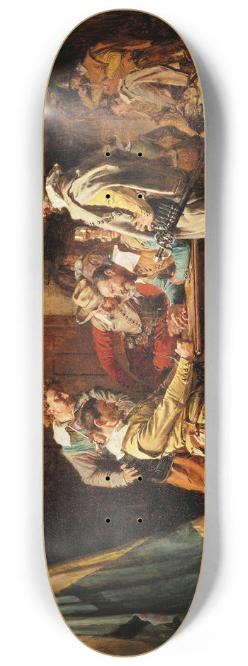 Ernest Meissonier - The Lost Game 8.25 inch art skate deck