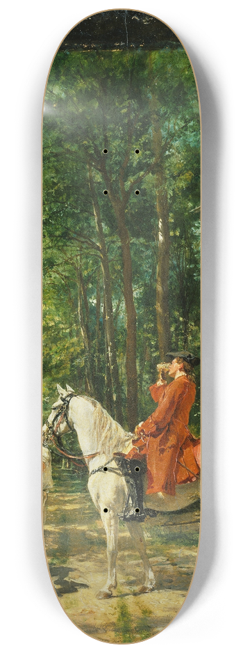 Ernest Meissonier - The Roadside Inn 8.25 inch art skate deck