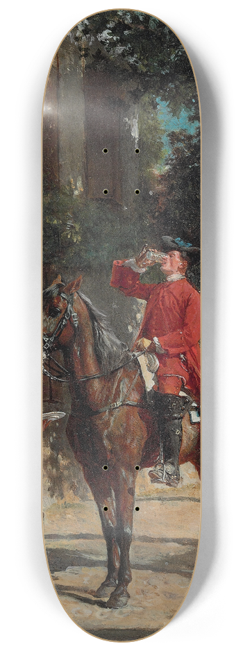 Ernest Meissonier - The Stirrup Cup 8.25 inch art skate deck