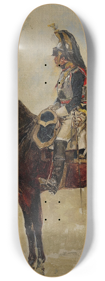 Ernest Meissonier - Un Cuirassier 8.25 inch art skate deck