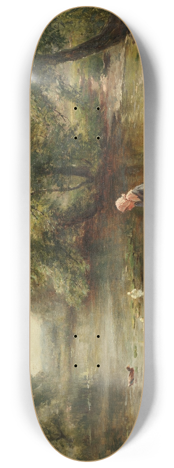 Ernest Walbourn - Feeding the ducks 8.25 inch art skate deck