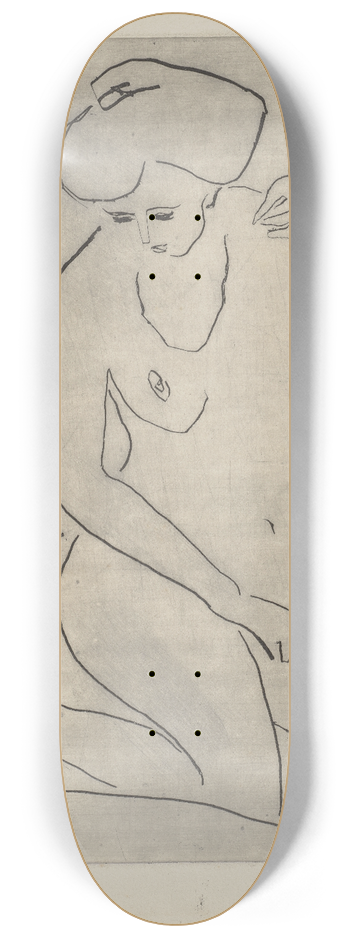 Ernst Ludwig Kirchner - Akt 8.25 inch art skate deck