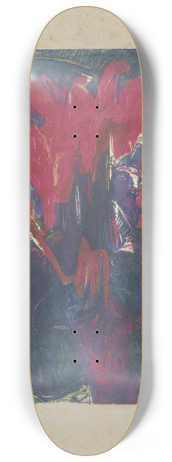 Ernst Ludwig Kirchner - Alpenveilchen 8.25 inch art skate deck