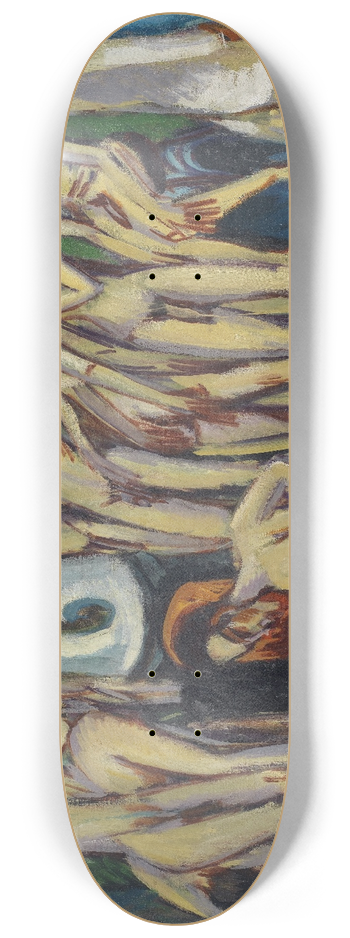 Ernst Ludwig Kirchner - Artillerymen 8.25 inch art skate deck