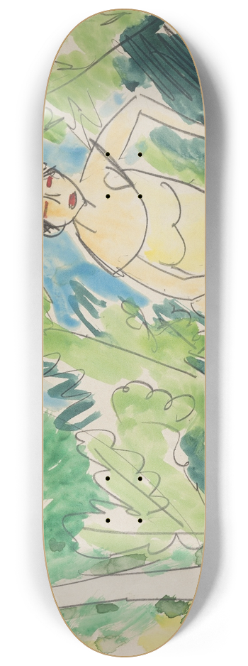 Ernst Ludwig Kirchner - Badende am See 8.25 inch art skate deck