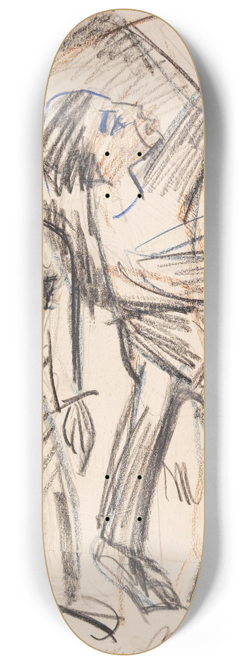 Ernst Ludwig Kirchner - Bogenschtze 8.25 inch art skate deck