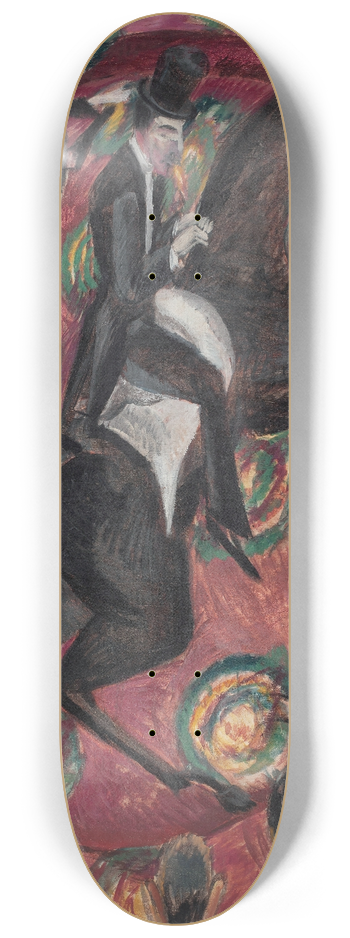 Ernst Ludwig Kirchner - Circus Rider 8.25 inch art skate deck
