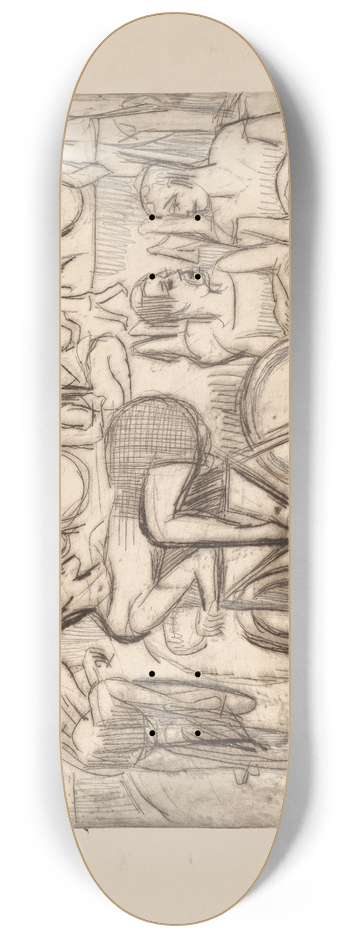 Ernst Ludwig Kirchner - Cycle Race 8.25 inch art skate deck