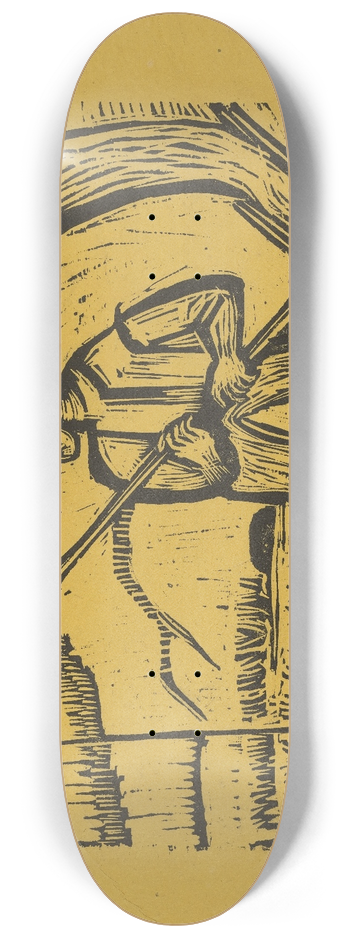 Ernst Ludwig Kirchner - Der Angler 8.25 inch art skate deck