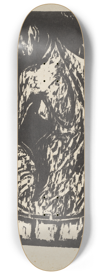 Ernst Ludwig Kirchner - Female Nude 8.25 inch art skate deck