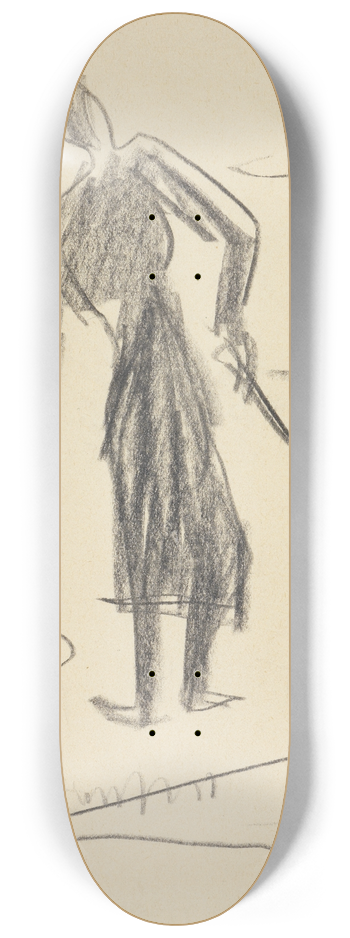 Ernst Ludwig Kirchner - Golfspieler 8.25 inch art skate deck