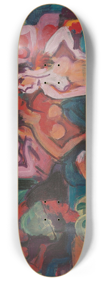 Ernst Ludwig Kirchner - Im Palast der Prinzessinnen 8.25 inch art skate deck