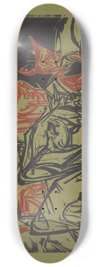 Ernst Ludwig Kirchner - Kuhherde mit einem Hirten 8.25 inch art skate deck