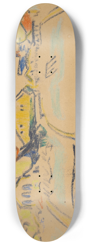 Ernst Ludwig Kirchner - Landschaft bei Dresden 8.25 inch art skate deck