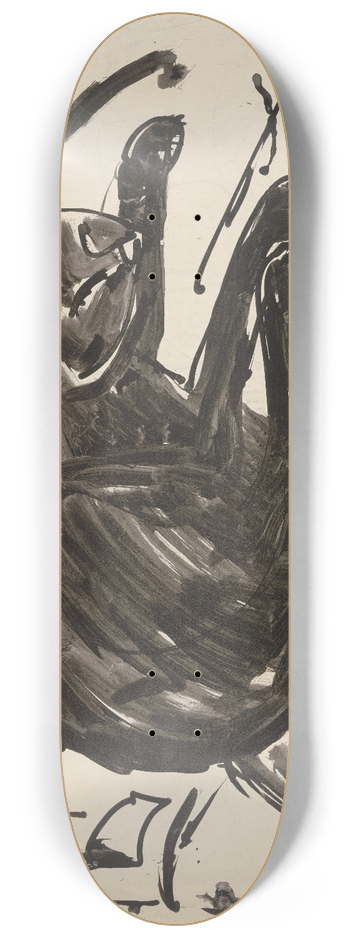 Ernst Ludwig Kirchner - Lying cat 8.25 inch art skate deck