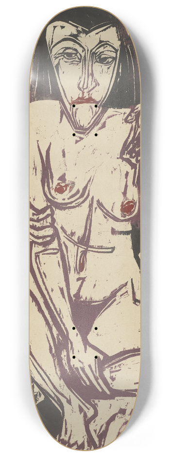Ernst Ludwig Kirchner - Melancholie (Selbstbildnis mit Erna) 8.25 inch art skate deck