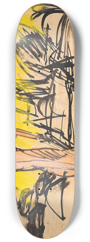 Ernst Ludwig Kirchner - Rudernder Akt 8.25 inch art skate deck