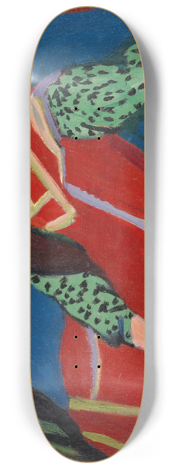 Ernst Ludwig Kirchner - Seated Girl (Frnzi Fehrmann) 8.25 inch art skate deck