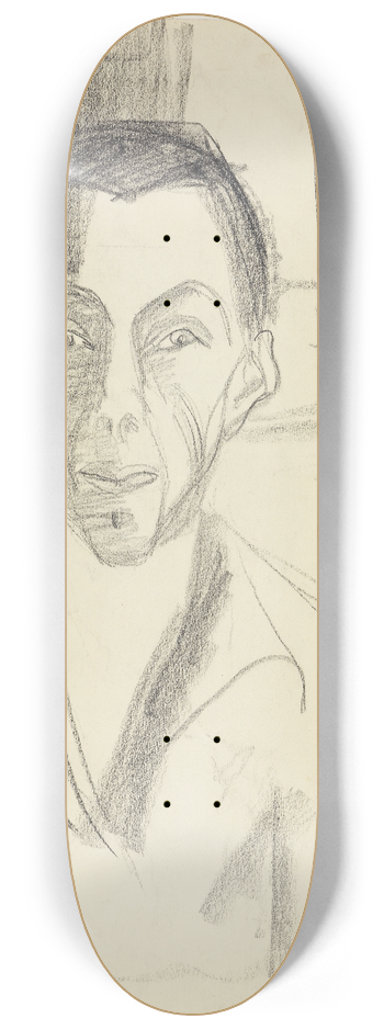 Ernst Ludwig Kirchner - Selbstbildnis 8.25 inch art skate deck