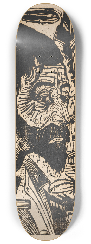 Ernst Ludwig Kirchner - Sennkopf (Martin Schmied) 8.25 inch art skate deck