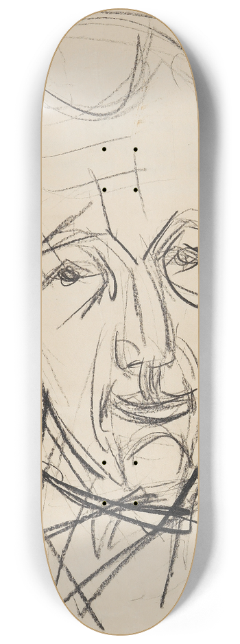 Ernst Ludwig Kirchner - Skizze Redslob 8.25 inch art skate deck