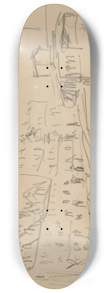 Ernst Ludwig Kirchner - Strassenbahn in Dresden 8.25 inch art skate deck