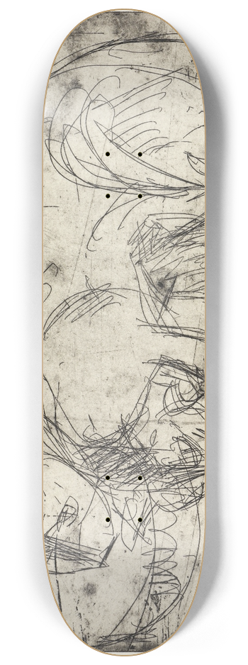 Ernst Ludwig Kirchner - Sugende Katze 8.25 inch art skate deck