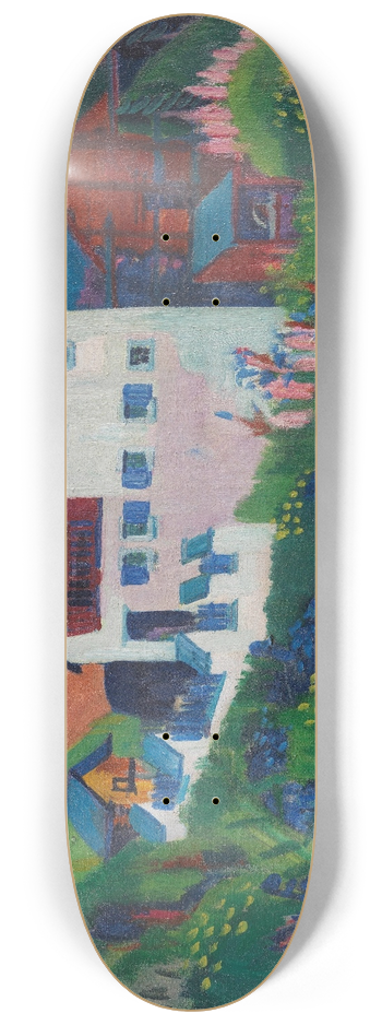 Ernst Ludwig Kirchner - Unser Haus 8.25 inch art skate deck