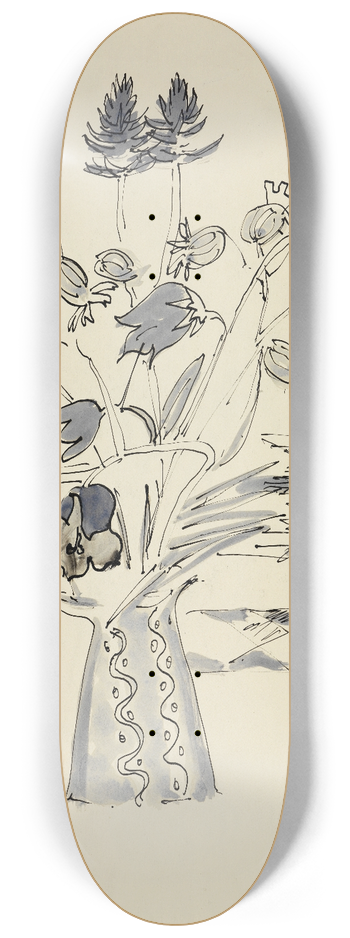 Ernst Ludwig Kirchner - Vase mit Blumen 8.25 inch art skate deck
