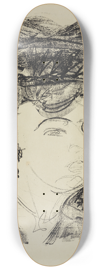 Ernst Ludwig Kirchner - Visionrer Kopf 8.25 inch art skate deck