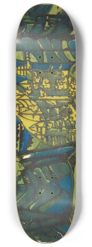 Ernst Ludwig Kirchner - Waldfriedhof 8.25 inch art skate deck