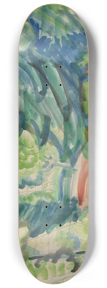 Ernst Ludwig Kirchner - Waldstrae im Taunus 8.25 inch art skate deck
