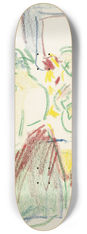 Ernst Ludwig Kirchner - Zwei Mdchen bei der Toilette 8.25 inch art skate deck