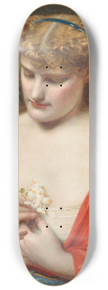 Frederick Sandys - Passion flowers 8.25 inch art skate deck
