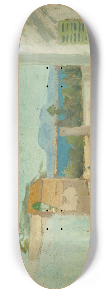 Ernst Schiess - Meridional Landscape 8.25 inch art skate deck