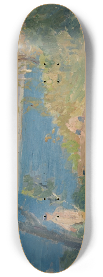 Ernst Schiess - Siesta of the Frontier Guards by the Beach 8.25 inch art skate deck