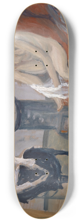 Ernst Schiess - Two Women at a Stove 8.25 inch art skate deck