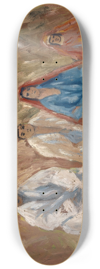 Ernst Schiess - Vier hockende Beduinen 8.25 inch art skate deck