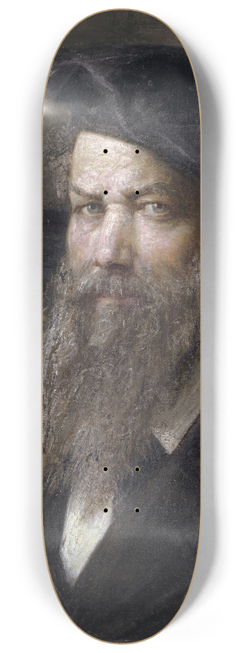 Ernst Stckelberg - Self-Portrait 8.25 inch art skate deck