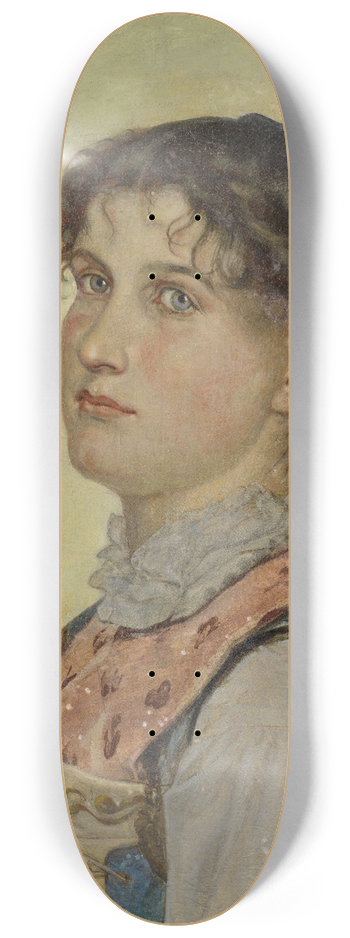 Ernst Stckelberg - Young Woman from Uri 8.25 inch art skate deck