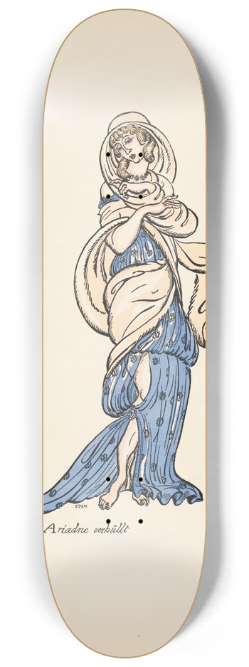Ernst Stern - Ariadne verhllt 8.25 inch art skate deck