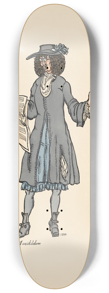 Ernst Stern - Der Musiklehrer 8.25 inch art skate deck