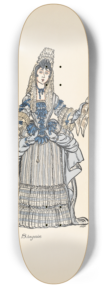 Ernst Stern - Erste Sngerin 8.25 inch art skate deck