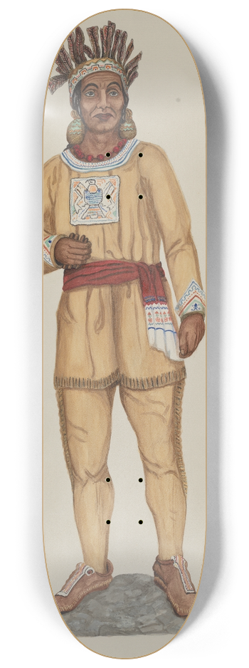 Ethel Dougan - Cigar Store Indian 8.25 inch art skate deck