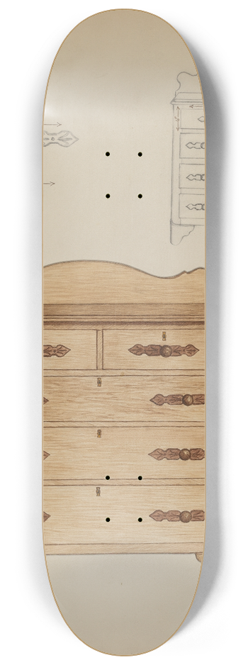 Ethel Dougan - Dresser 8.25 inch art skate deck