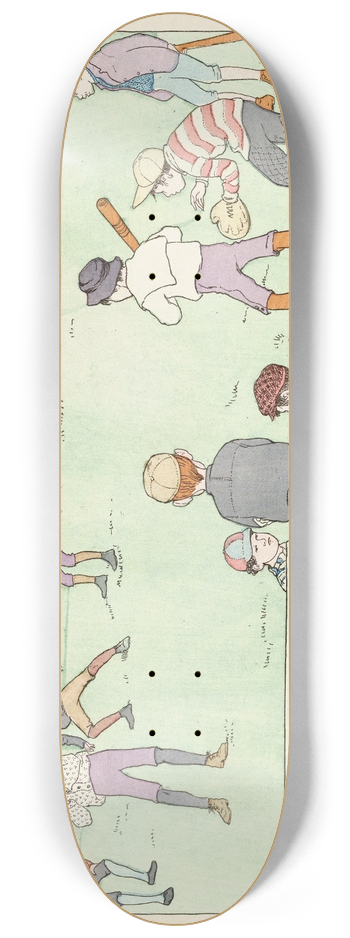 Ethel Mars - A ball game 8.25 inch art skate deck