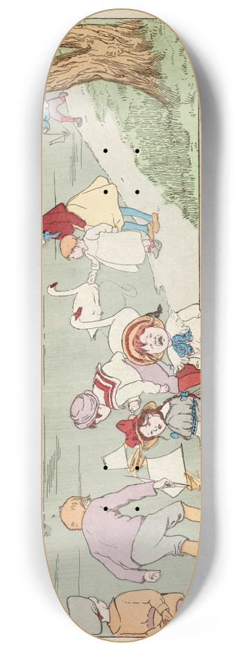Ethel Mars - Boats on the lake 8.25 inch art skate deck