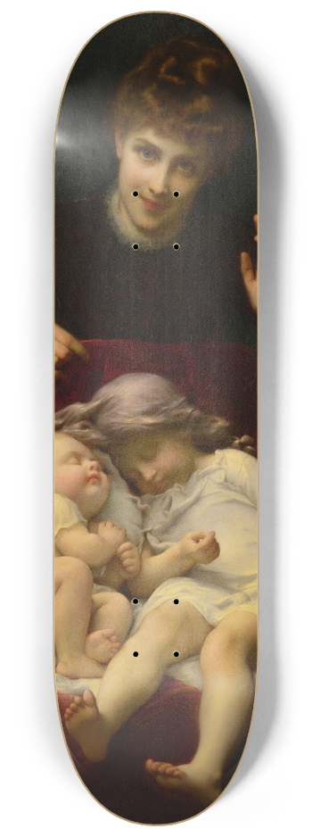 Etienne Adolphe Piot - Motherhood 8.25 inch art skate deck