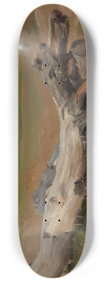 Eugen Bracht - Baumstmme an der Ziegelhtte 8.25 inch art skate deck