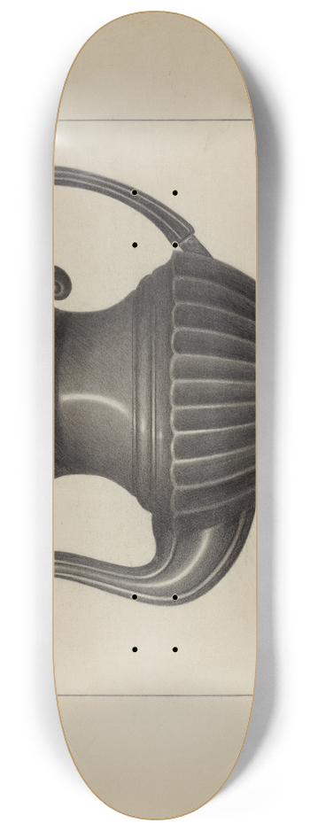 Eugene Barrell - Pewter Coffee Pot 8.25 inch art skate deck